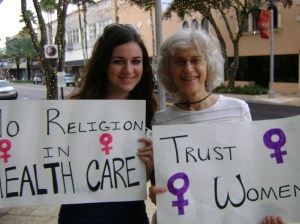 Dr. Jane Caputi and Lauren Walleser
