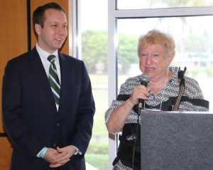 Honored Femnist Rep. Dave Kerner and Board Treasurer Shirley Herman